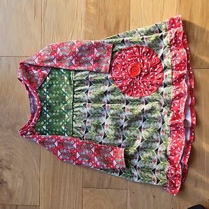 Jelly the Pug Winter Holiday Dress EUC